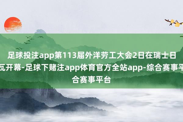 足球投注app第113届外洋劳工大会2日在瑞士日内瓦开幕-足球下赌注app体育官方全站app-综合赛事平台
