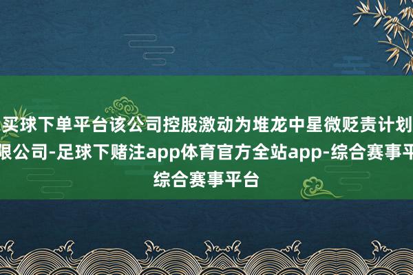 买球下单平台该公司控股激动为堆龙中星微贬责计划有限公司-足球下赌注app体育官方全站app-综合赛事平台
