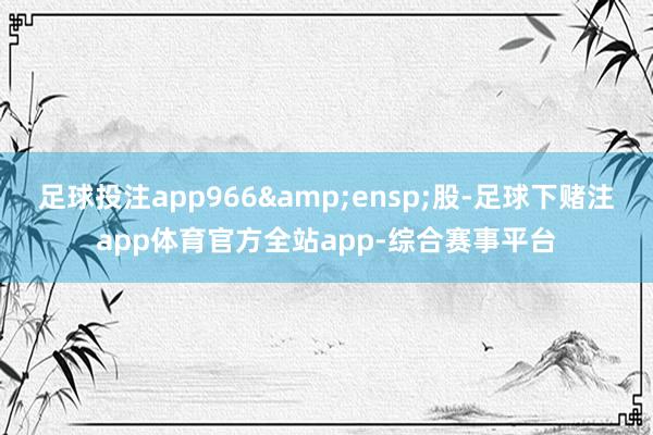 足球投注app966 股-足球下赌注app体育官方全站app-综合赛事平台