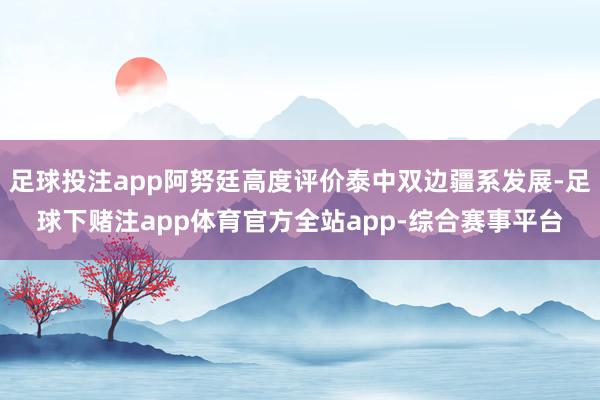 足球投注app阿努廷高度评价泰中双边疆系发展-足球下赌注app体育官方全站app-综合赛事平台