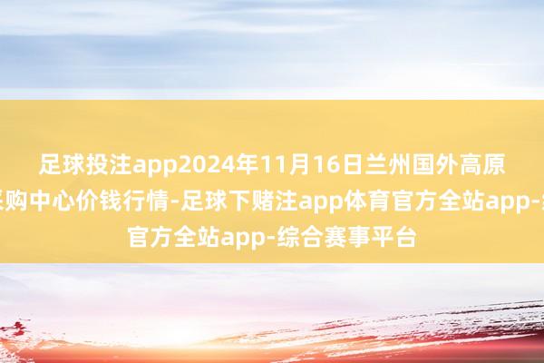 足球投注app2024年11月16日兰州国外高原夏菜副食物采购中心价钱行情-足球下赌注app体育官方全站app-综合赛事平台