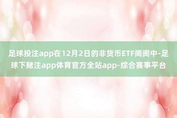 足球投注app在12月2日的非货币ETF阛阓中-足球下赌注app体育官方全站app-综合赛事平台