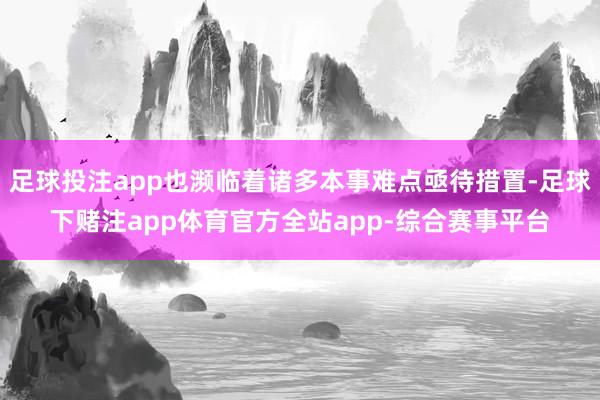 足球投注app也濒临着诸多本事难点亟待措置-足球下赌注app体育官方全站app-综合赛事平台