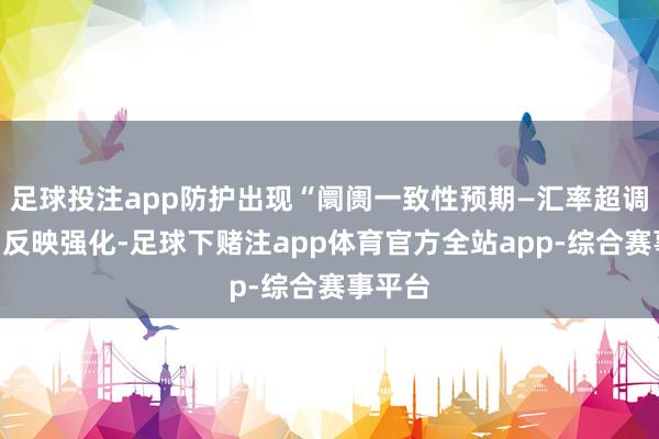 足球投注app防护出现“阛阓一致性预期—汇率超调”的负反映强化-足球下赌注app体育官方全站app-综合赛事平台