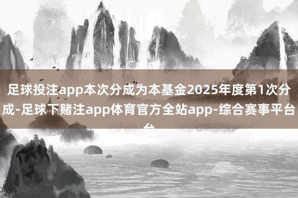 足球投注app本次分成为本基金2025年度第1次分成-足球下赌注app体育官方全站app-综合赛事平台