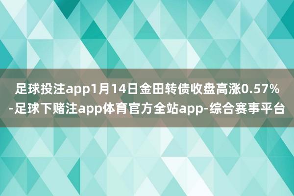 足球投注app1月14日金田转债收盘高涨0.57%-足球下赌注app体育官方全站app-综合赛事平台