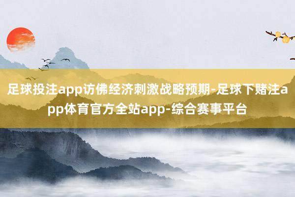 足球投注app访佛经济刺激战略预期-足球下赌注app体育官方全站app-综合赛事平台